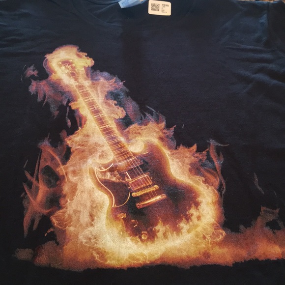 Port & Company Flame Guitar T-Shirt - Picture 11 of 16